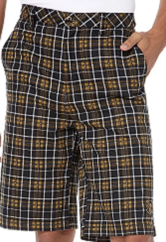 NCAA UCF CENTRAL FLORIDA GOLDEN KNIGHTS MEN'S COLONY PLAID SHORTS NEW Cover