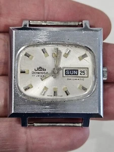 VINTAGE JOWISSA DATOMATIC 17 J WATCH 7 222 42. RUNNING - Picture 1 of 8