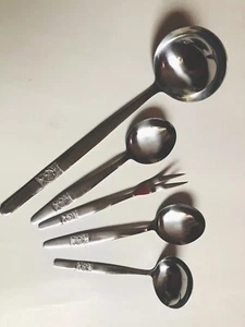 5 Teiliges Edelstahl Buffet Vorleger Set Portion Zubehör Servierer - Bild 1 von 2