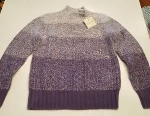 White Stag Sweater Womens Angora blend Ombre Purple Med 8/10 New With tags - Picture 1 of 6