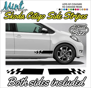 CALCOMANÍAS GRÁFICAS SKODA CITIGO SPORTS RAYAS LATERALES MONTE CARLO VRS 3/5 PUERTAS 008 - Imagen 1 de 4