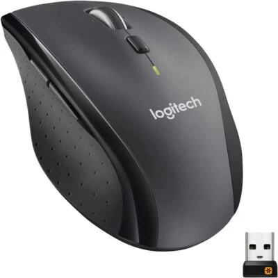 Logitech M705 Marathon Wireless Mouse 2.4 GHz USB Unifying Receiver 910-006034 - Image 1 of 4