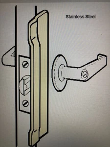 Don-Jo NLP-110-630 10” x 1.5” Narrow Latch Mortise Lock Protector 12 Gauge, Satn - Picture 1 of 6