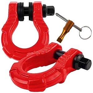 GearAmerica UBER Shackles with Anti-Theft Lock - 80,000 Lbs (40 T) Strength -... - Picture 1 of 6