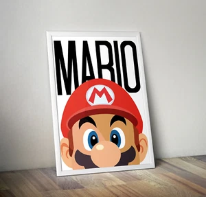 MARIO - Super Mario Brothers - Nintendo - Wall Digital Art Poster Decor - Picture 1 of 1