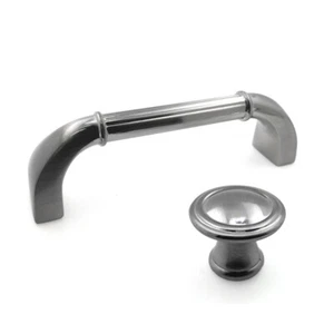 2724 Series Traditional Satin Nickel Cabinet Dresser Drawer Pull Knob Handle Set - Picture 1 of 5
