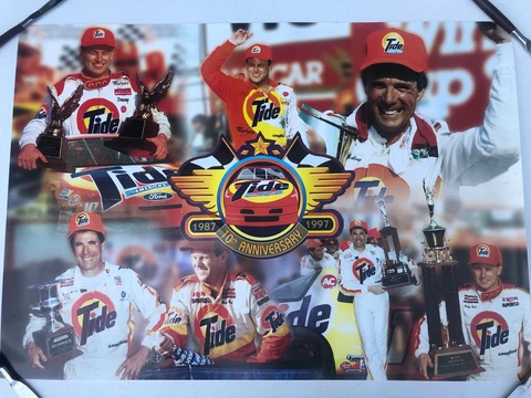 Tide Racing Team Poster - Nascar - 1997. Vintage. Collectible. 27x19 Inches New Cover