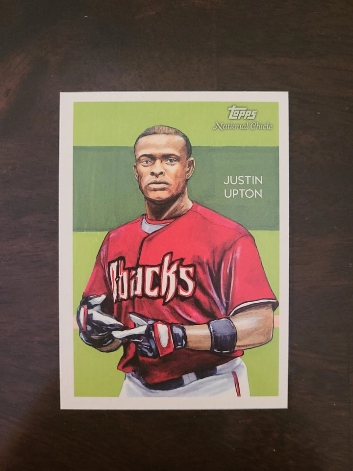 2010 Topps National Chicle Justin Upton #104 Arizona Diamondbacks - Image 1 of 1