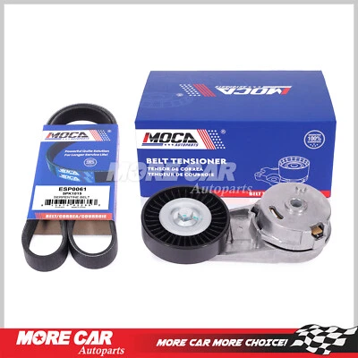 Conjunto de tensor de correa Serpentine para Chevy Cobalt HHR Pontiac Saturn Ion Vue Foto 1 de 4