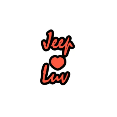 Orange Jeep Sticker - Image 1 of 4