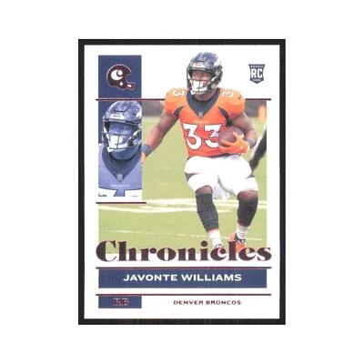 2021 Panini Chronicles Pink Javonte Williams RC Broncos #31 - Image 1 of 3