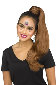 Genie High Pony Tail Wig (Brunette) - Picture 1 of 1