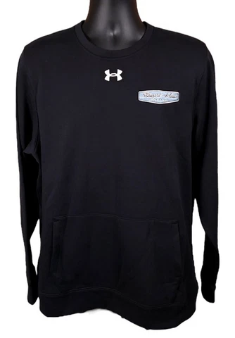 Stewart-Haas Racing Team Issue Under Armour Black Sweatshirt Ford Mens Large Cover