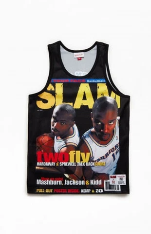 Mitchell & Ness Tim Hardaway/Latrell Sprewell GS Warriors Jersey Size S Cover