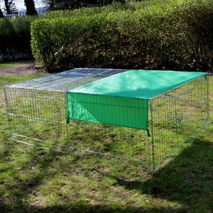 Freilaufgehege Kleintiergehege Hühnergehege Modell 320, mit Abdeckung - Bild 1 von 3