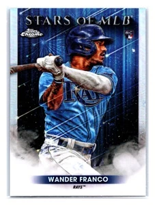 Wander Franco 2022 Topps Stars of MLB Chrome #SMLBC-20 Tampa Bay Rays - Picture 1 of 2