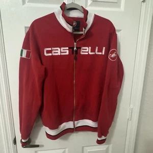 Castelli Cycling Thermal Fleece Track Jacket Heavyweight Size: Large - Picture 1 of 7