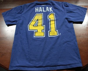 St. Louis Blues Jaroslav Halak T-Shirt NHL Hockey Shirt Distressed L Reebok - Bild 1 von 5