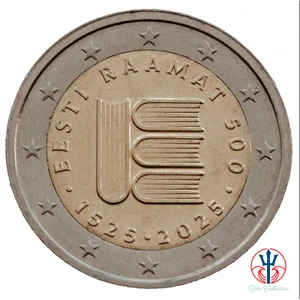 Estonia 2 euro, 2025 500th Anniversary - First Printed Text in Estonian - Imagen 1 de 1