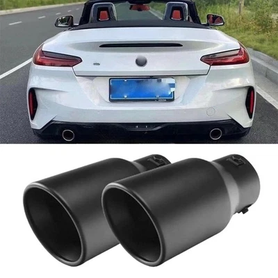 2X Car Exhaust Pipe Tip Rear Throat Muffler Tailpipe For BMW Z4 Z3 430i Foto 1 de 4