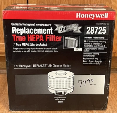 Nuevo filtro de aire Honeywell 28725 Hepa repuesto para Enviracaire 43300 o 17450 Foto 1 de 4