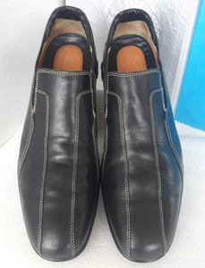 Cole Haan ~ Men's 10.5M ~NikeAir Black Leather Slip-On Dress Shoe Casual Loafer - Picture 1 of 20