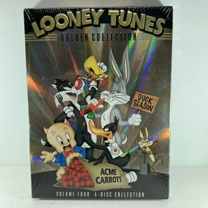 Looney Tunes Golden Collection Volume 4 DVD 4 Disc Box Set Brand New Sealed - Picture 1 of 7