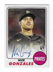 Nick Gonzales 2024 Topps Archives MLB Retro Rookie Autograph Card Pirates AUTO - Bild 1 von 2