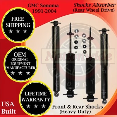 Amortiguadores delanteros y traseros Gabriel OEM para GMC Sonoma 1991-2004 2x2 HD garantía de por vida. Foto 1 de 4