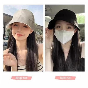 Hut mit Perücke für Damen, Sommermode-Fischer-Sonnenhut - Bild 1 von 21