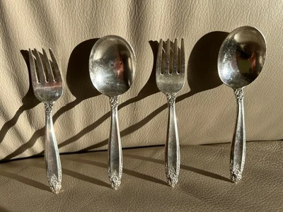 International Prelude Sterling Silver BABY FORK & SPOON  2 SETS - Image 1 of 4