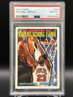 1993 Topps Michael Jordan PSA 10 Reigning Scoring Leader (Gem Mint, Legend) - Изображение 1 из 2