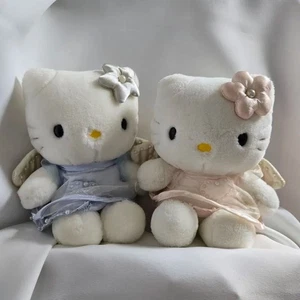 Retro Kitty Puppe Engel Kätzchen blau rosa Set - Bild 1 von 1