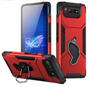 For Asus ROG Phone 6 Case Drop Protection Durable Cover Built in Kickstand Red - Picture 1 of 7