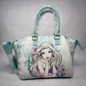 Loungefly Disney Die kleine Meerjungfrau Arielle Skizze blau Wasser Umhängetasche Tasche Handtasche - Bild 1 von 11