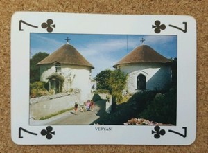 Misc - John Hinde Cornwall Views Single Playing Card - Various Towns Villages