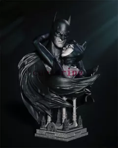 Batman&Cat Woman Bust 3D Printing Figure Unpainted Model GK Blank Kit Sculpture - Picture 1 of 3