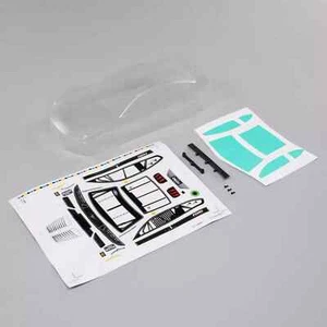 Losi Ford Clear RC Remote Control Car Body 1/18 Scale NASCAR GROM LOS-1917 - Picture 1 of 1