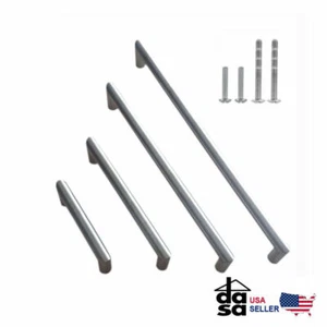  Modern Stainless Steel Bar Cabinet Handles  Pulls Knobs Brushed Nickel - Imagen 1 de 15