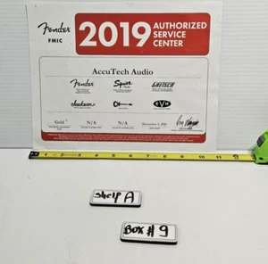 VINTAGE FENDER FMIC 2019 AUTHORIZED SERVICE CENTER SIGN Very Rare !! - Picture 1 of 12