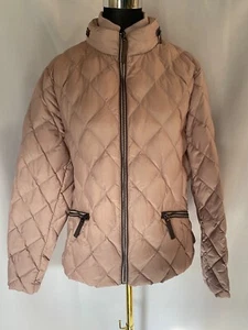 Classic M & S Dusky Pink fitted puffer Jacket Size UK16 - Picture 1 of 17