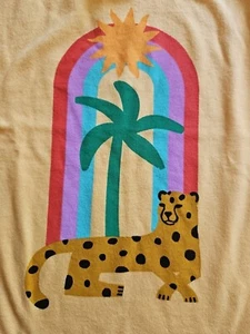 NWOT HANNA ANDERSSON DESERT CHEETAH SOFT MANGO ORANGE TEE SHIRT 100 4 - Picture 1 of 4