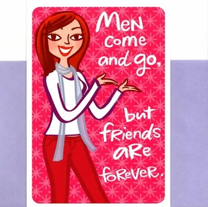 Tarjeta de felicitación divertida caja de zapatos Come & Go I'm Here con sello de amigos de la amistad para hombres - Imagen 1 de 3