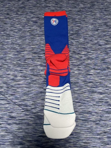 Stance Philadelphia 76ers Socks NBA logo Players issued Size:XL(12-15)Crew Cover