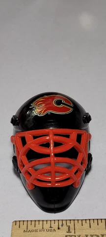 Calgary Flames Franklin Miniature Hockey Helmet NHL Mask Rare Pacific Division Cover