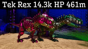 ARK Survival Ascended PvE Tek Rex 14.3k HP & 461m PC/XBOX/PS5 ASA - Picture 1 of 10