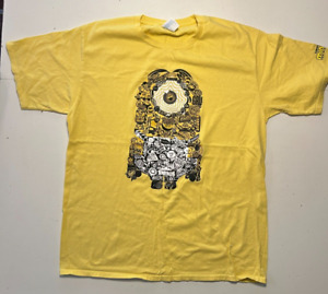 DESPICABLE ME THE RISE OF GRU MINION MENS YELLOW T- SHIRT SIZE L