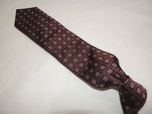 NWOT IKE BEHAR NEW YORK MEN'S WOVEN 100% SILK NECKTIE TIE 59X3.3/4 - Picture 1 of 7