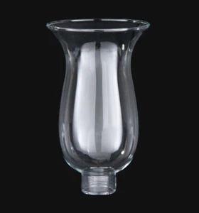 1 5/8" Fitter Clear Hurricane Lamp Shade 3 1/2" x 6 1/2" Wall Sconce NEW 08704JB - Picture 1 of 1