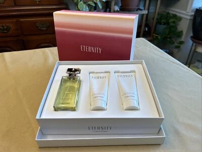 Eternity by Calvin Klein para mulheres 3 peças conjunto de presente 3,4 oz/100 ml - Imagem 1 de 4